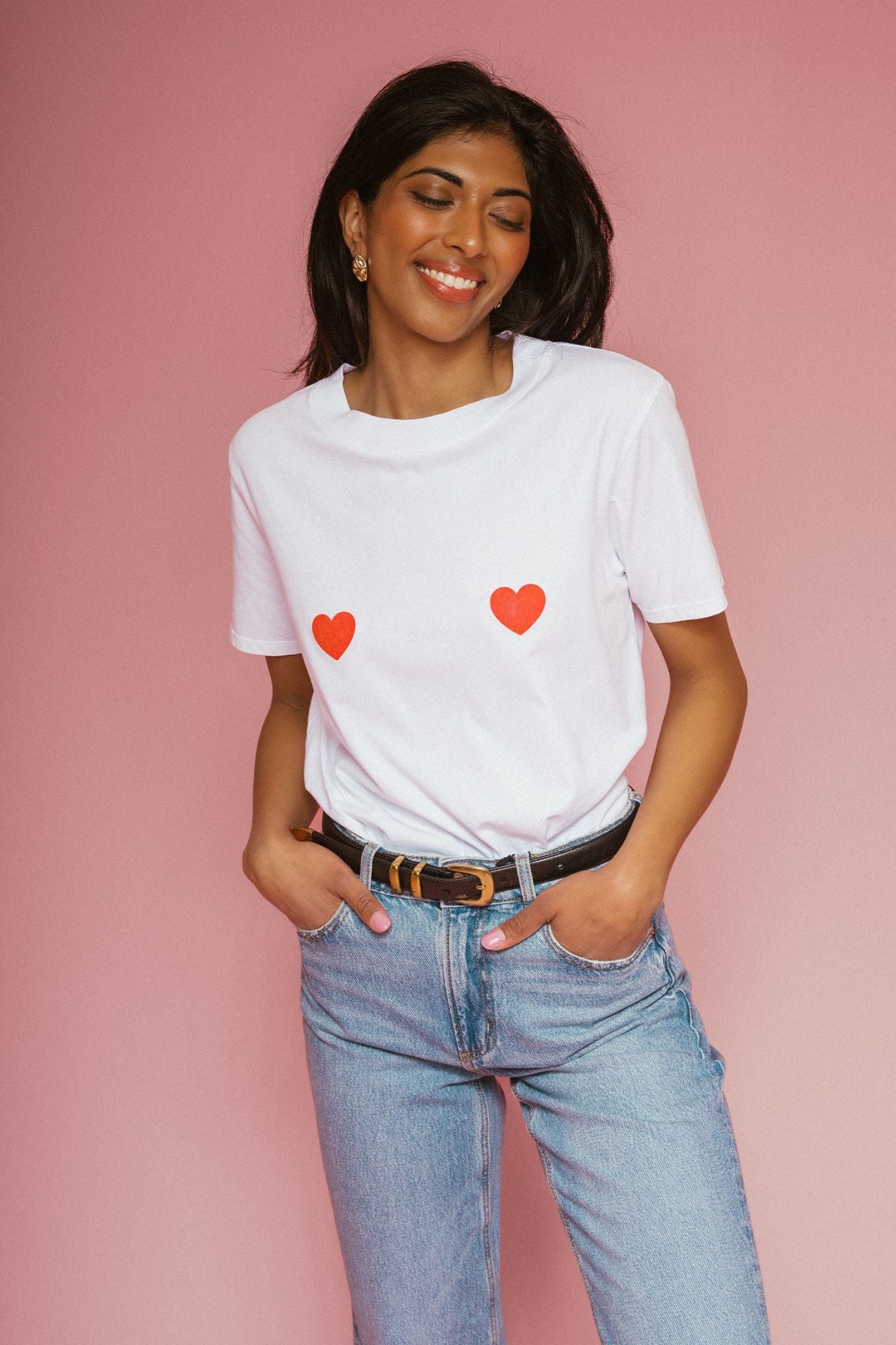 Double Heart Classic Tee