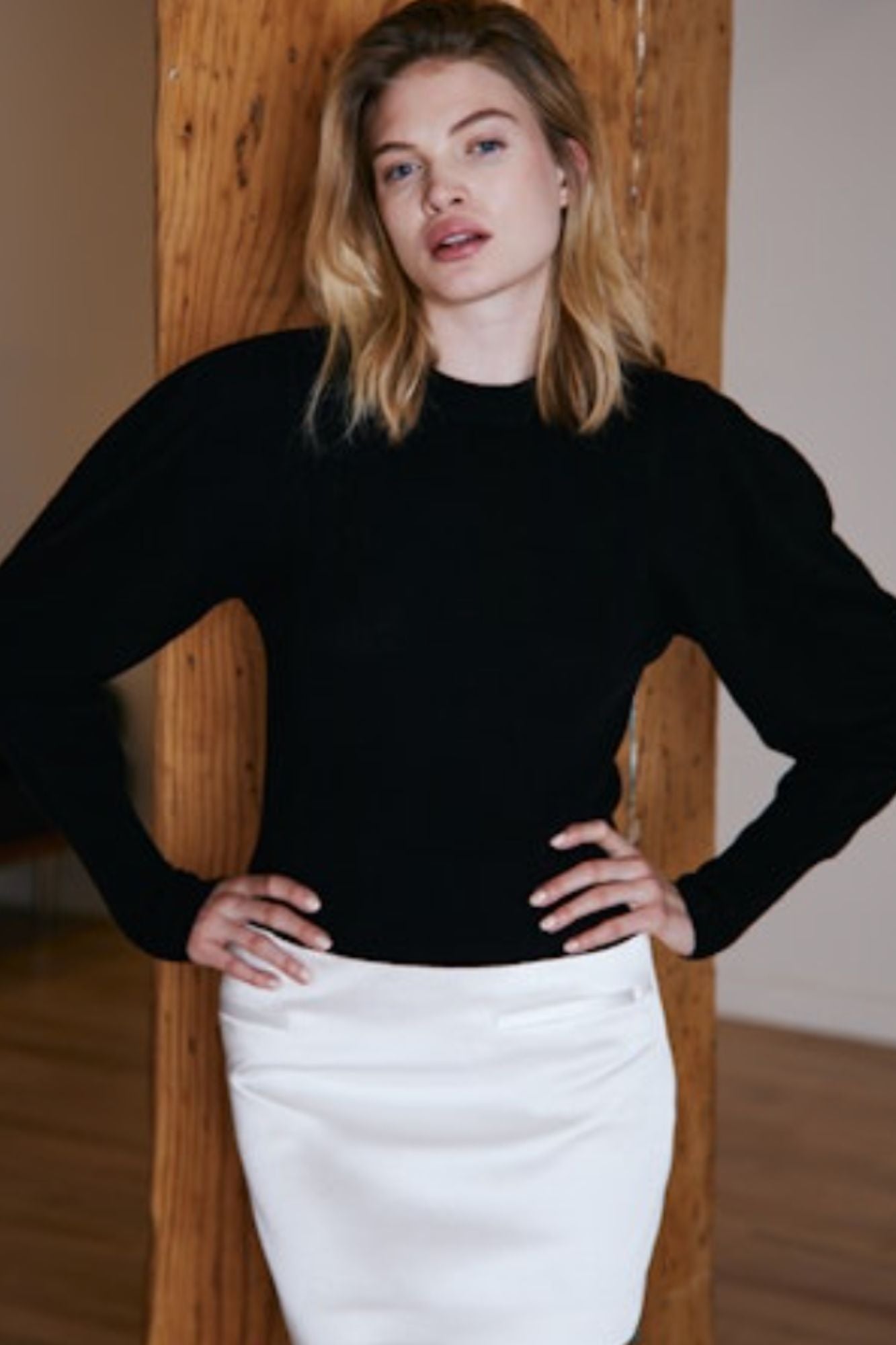 Full Fashion Balloon Sleeve Crew