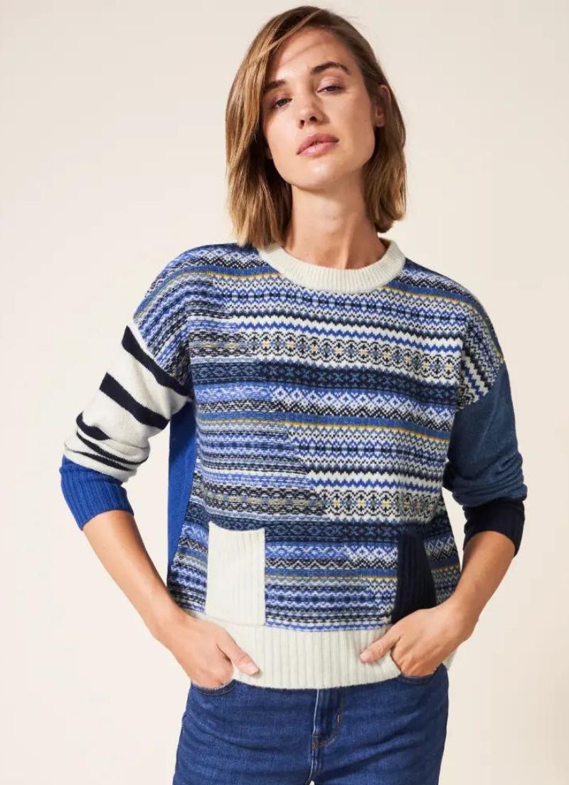 White Stuff - Fairisle Stripe Sweater
