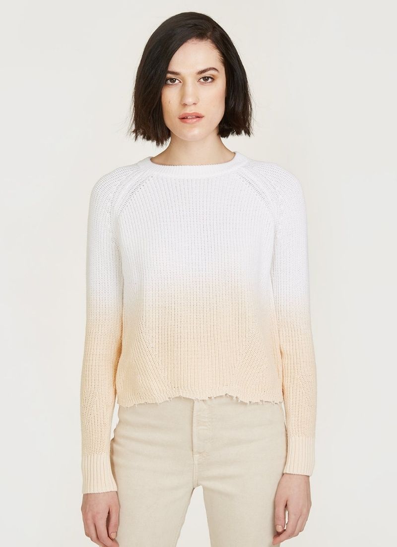 Dip Dye Scallop Shaker Crew