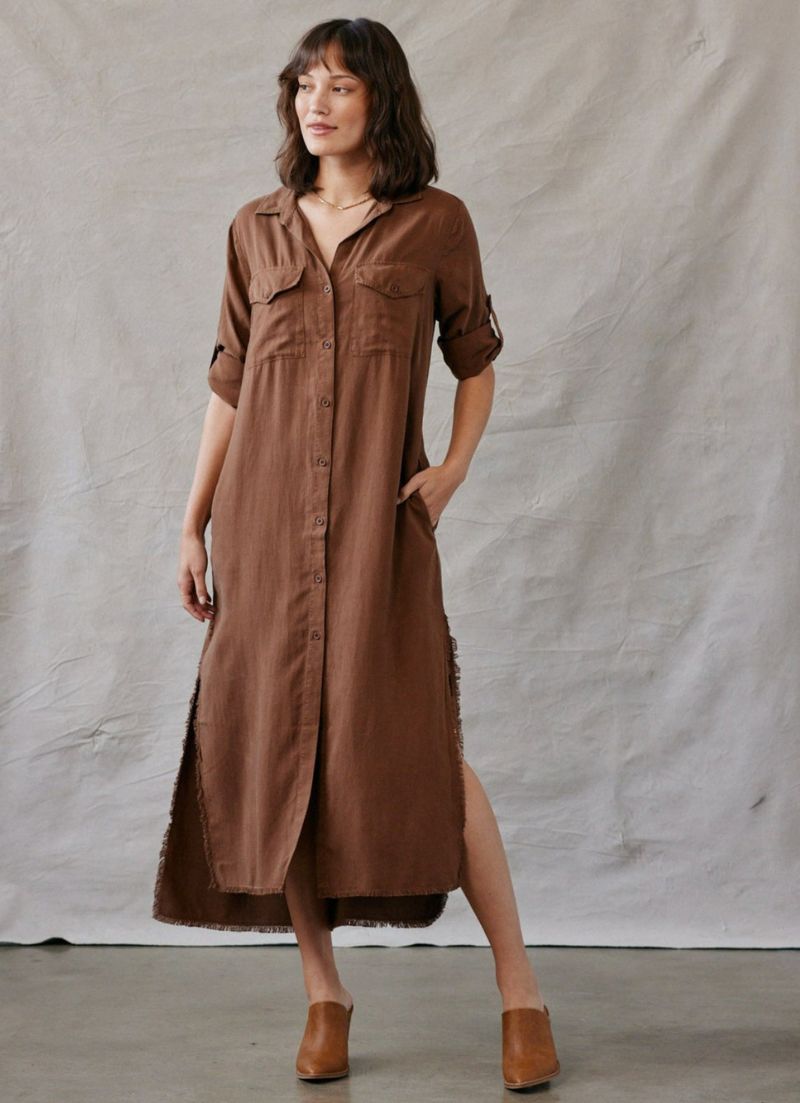 Bella Dahl - Robe chemise longue