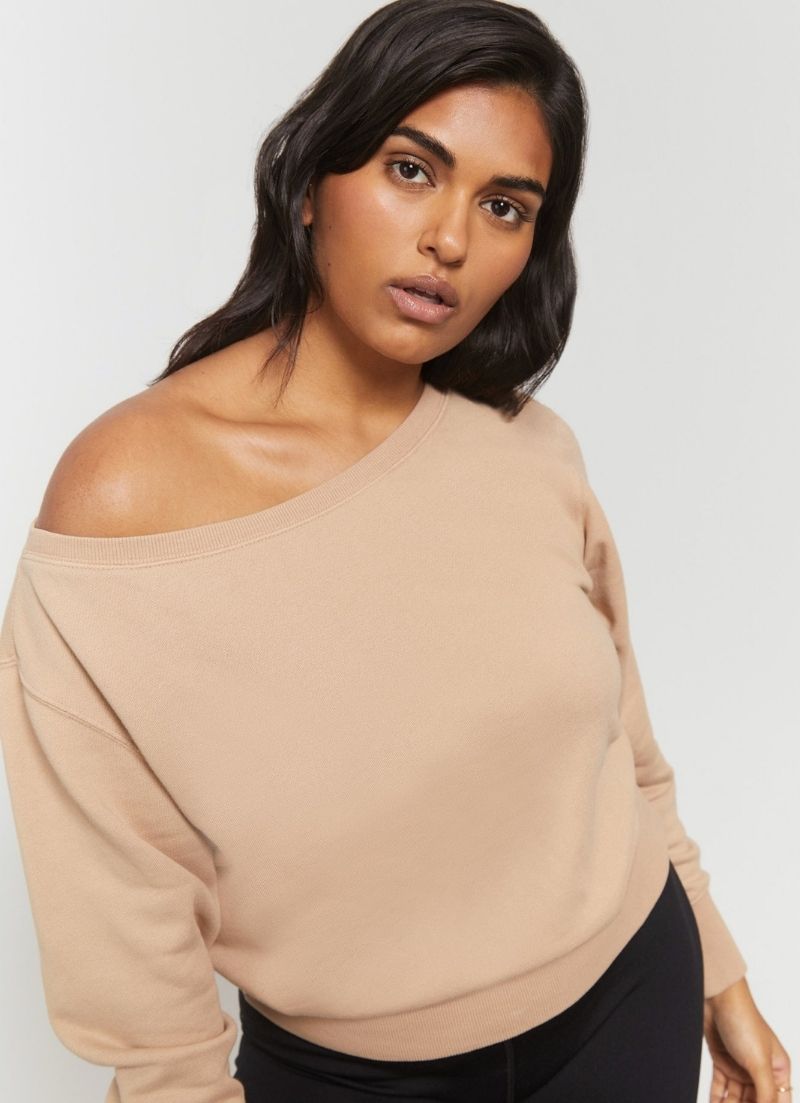 Spiritual Gangster - Vida Off Shoulder Sweatshirt