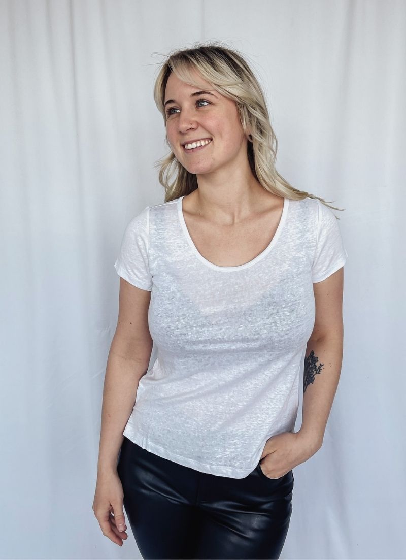 Sunny Scoop Neck Tee