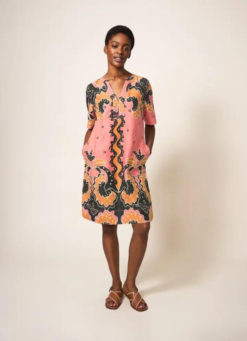 June Linen Shift Dress