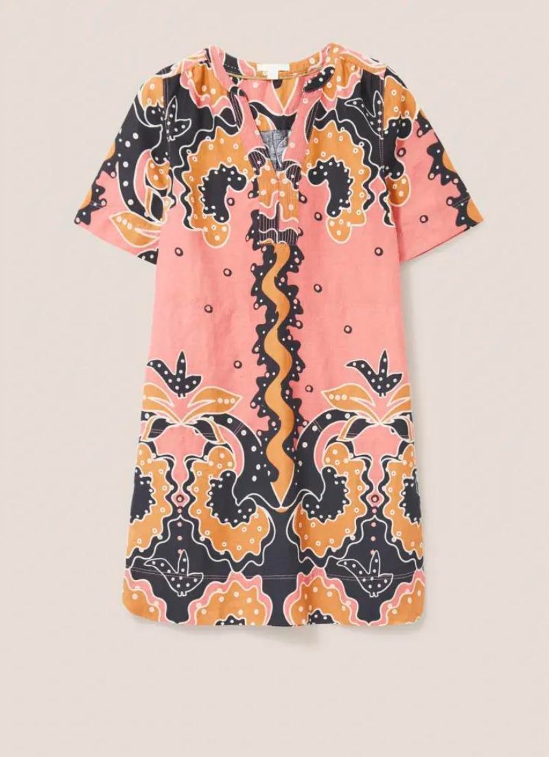 June Linen Shift Dress
