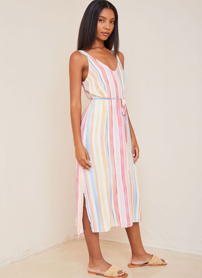 Belted Slip Dress