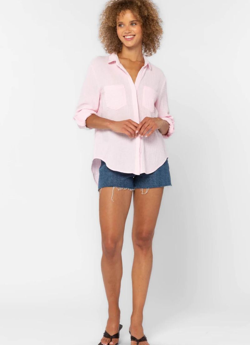 Riley Rolled Tab Sleeve Button Up Shirt