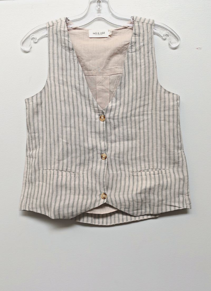 Shae Stripe Vest