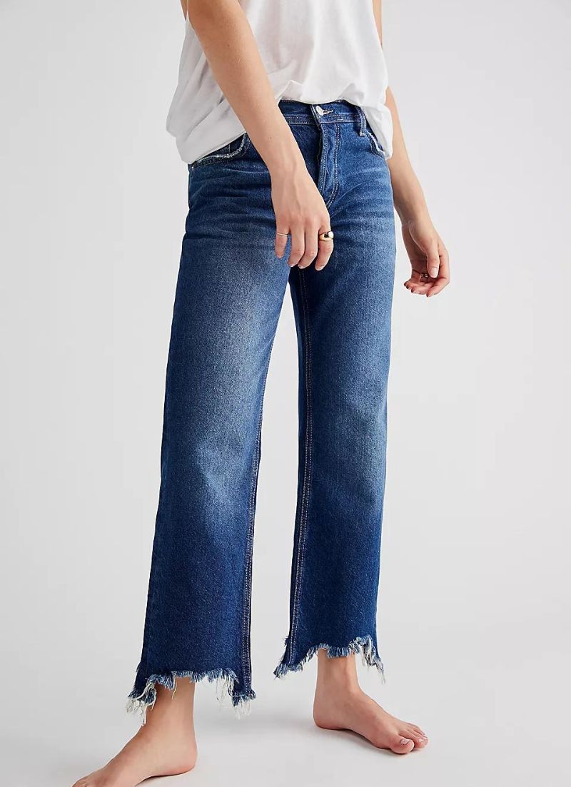 Maggie Mid Rise Straight Jean