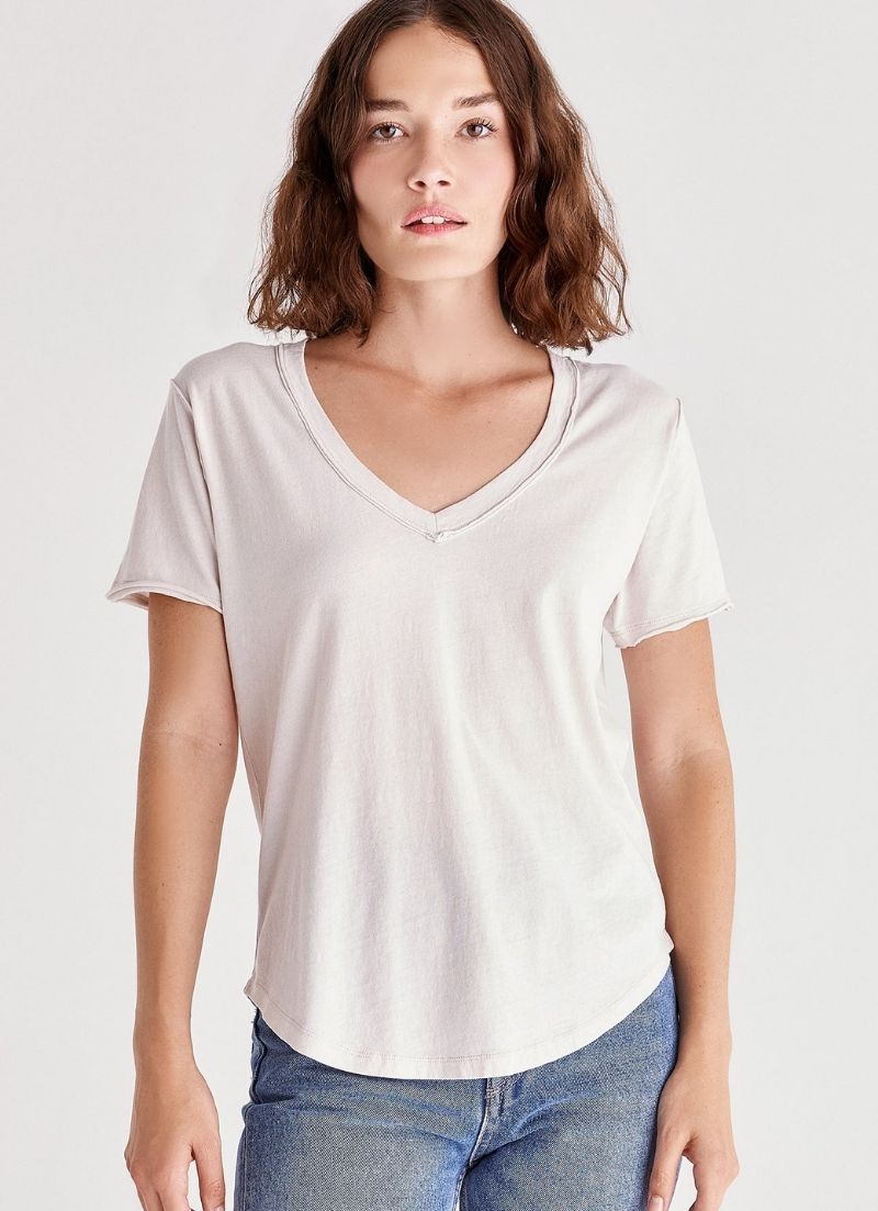 Z Supply - T-shirt à col en V en coton biologique
