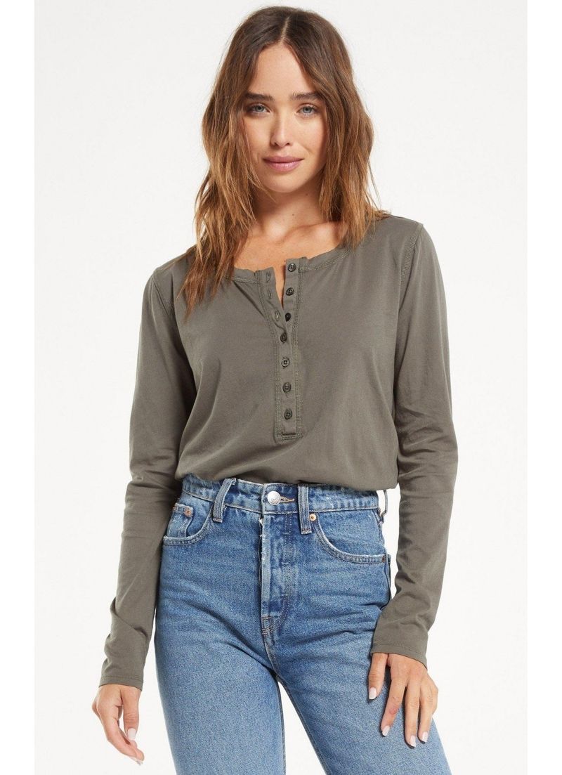 Z Supply - T-shirt à manches longues bio Andren