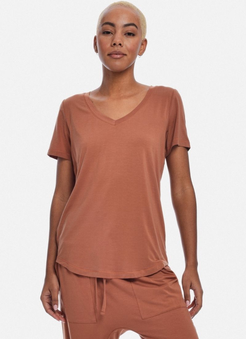 Evelyn V Neck Tee