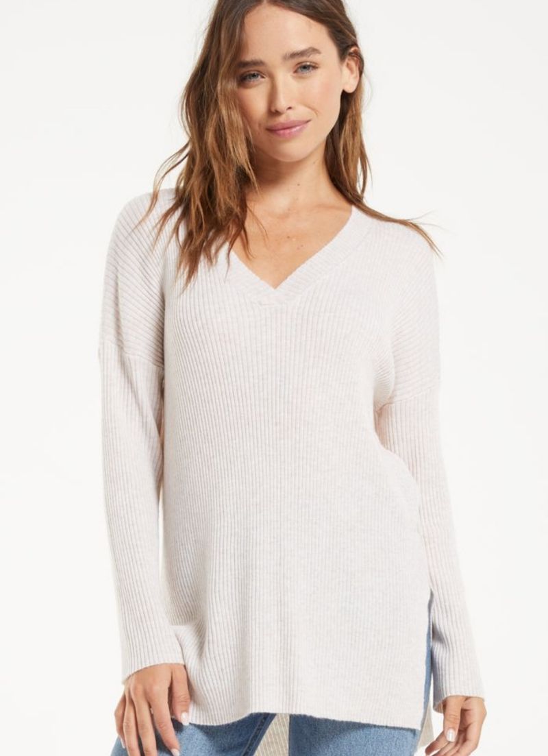 Avalon Rib V-Neck Sweater