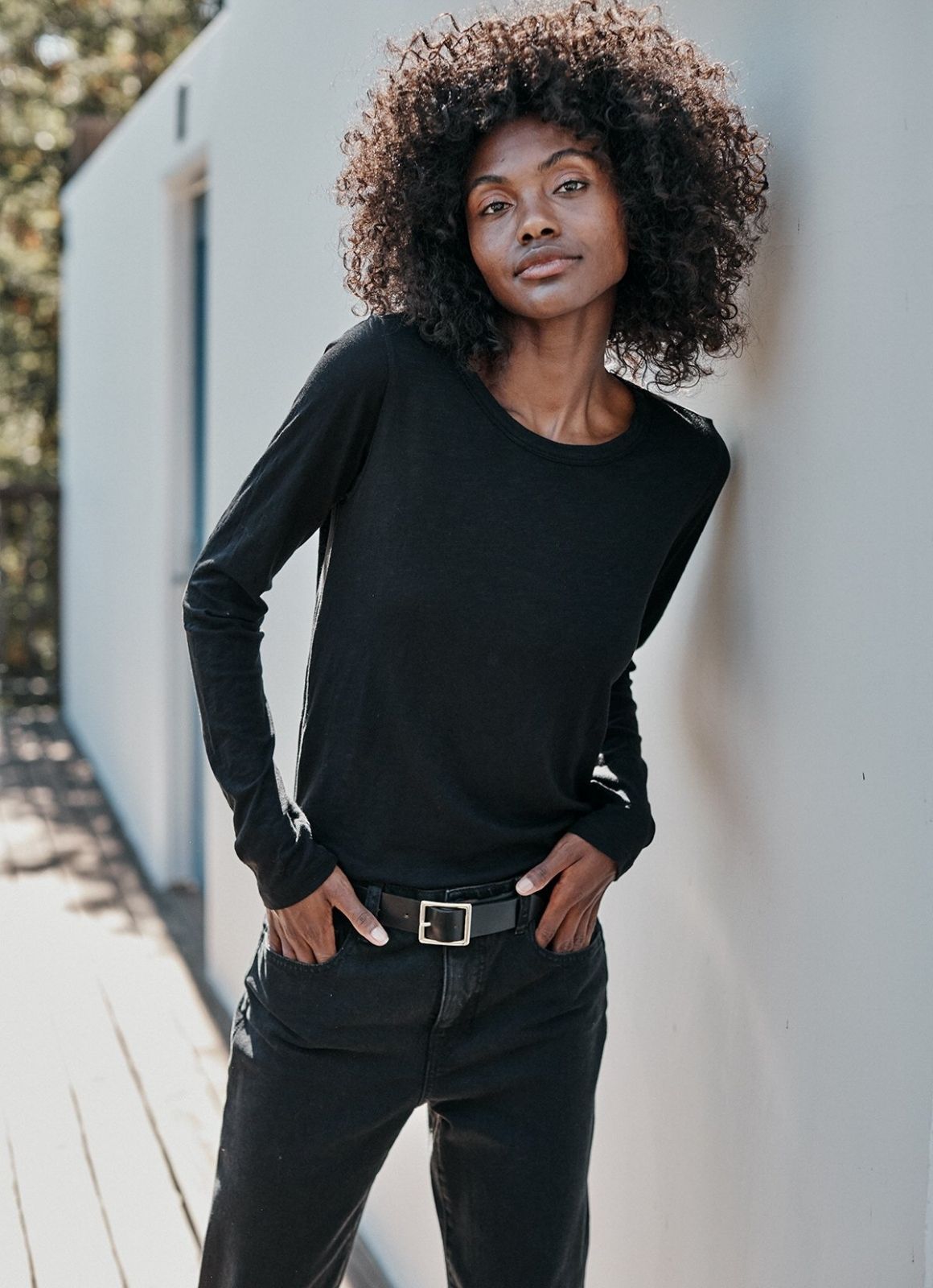 Velvet - Lizzie Slub Long Sleeve Tee