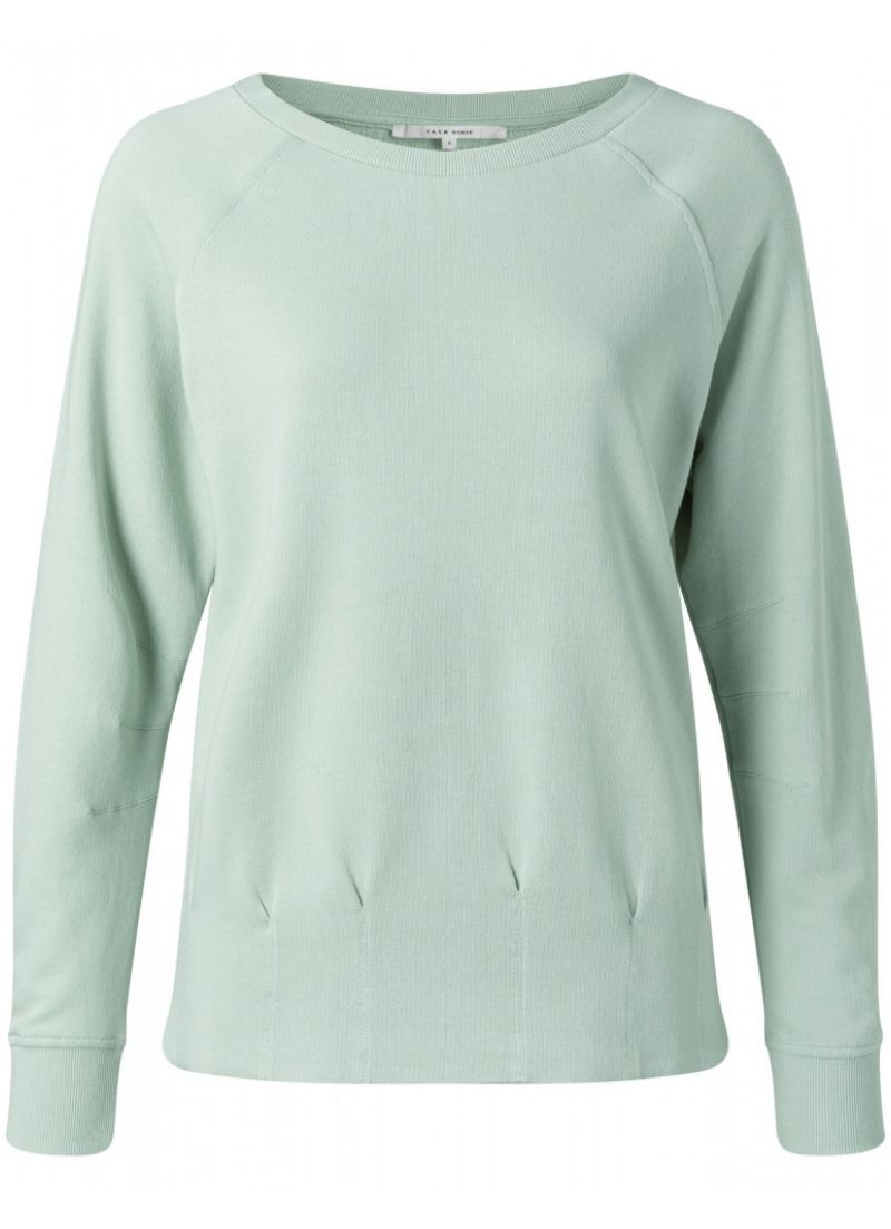 YAYA - Pleated Sweater Powder Blue