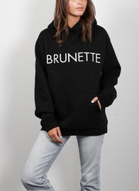 Brunette The Label - "Brunette" Classic Hoodie | Black