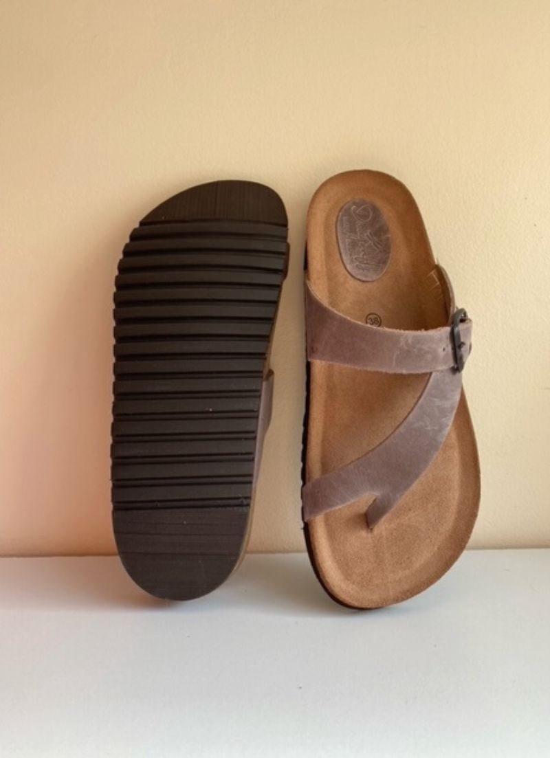 Leather Buckle Sandal
