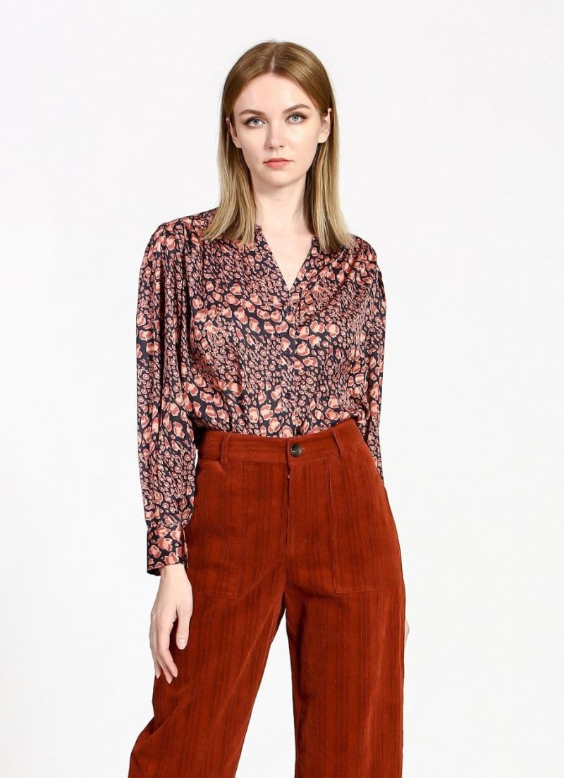 À bientôt - Chemisier brique