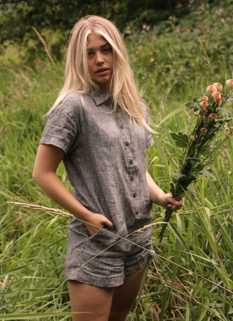 Kit Linen Onesie