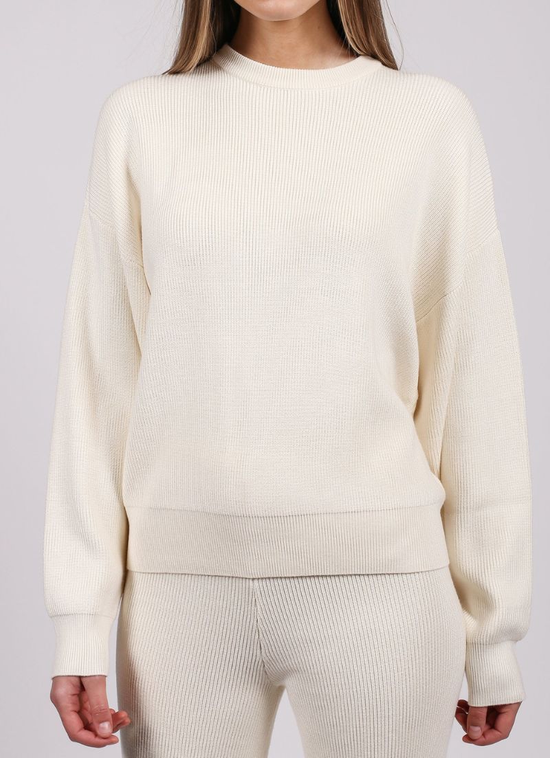 Brunette The Label - Ribbed Knit Crew