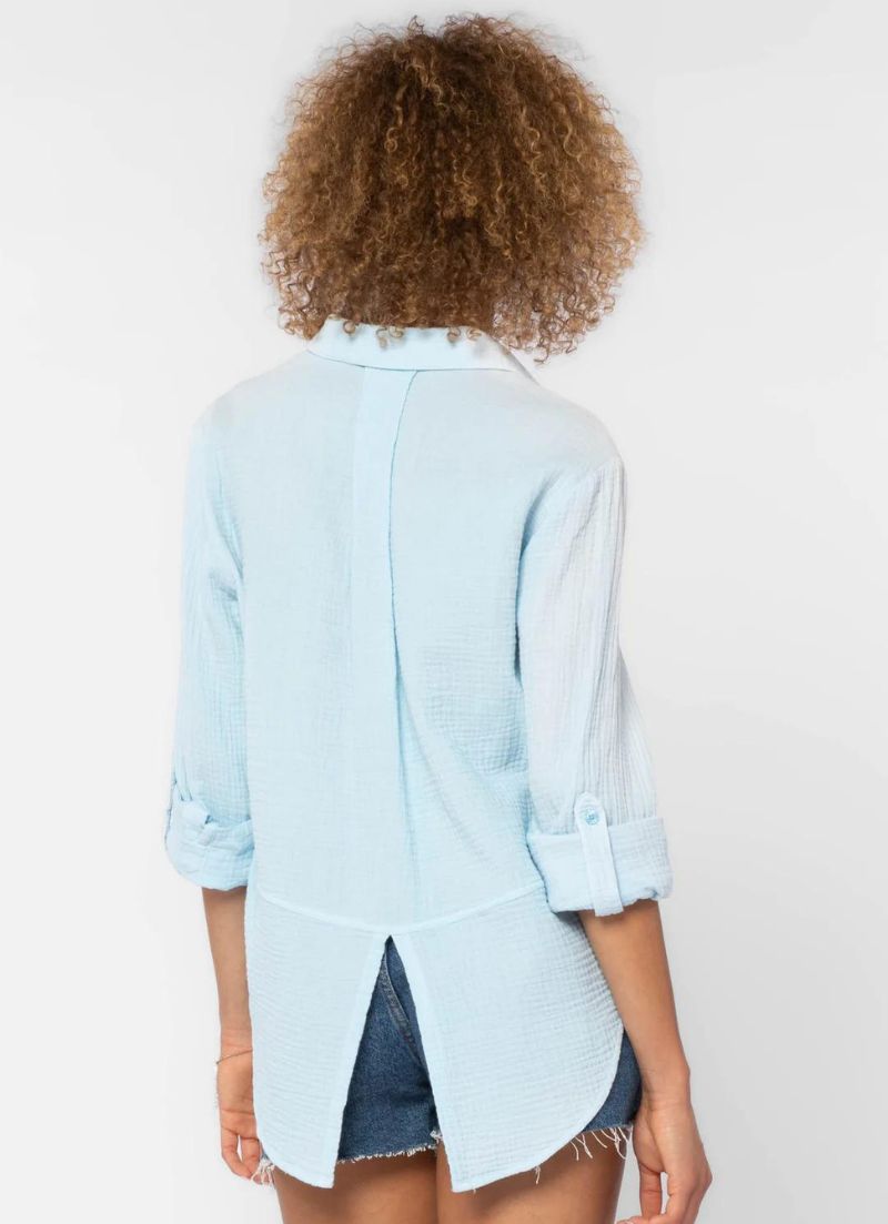 Riley Rolled Tab Sleeve Button Up Shirt