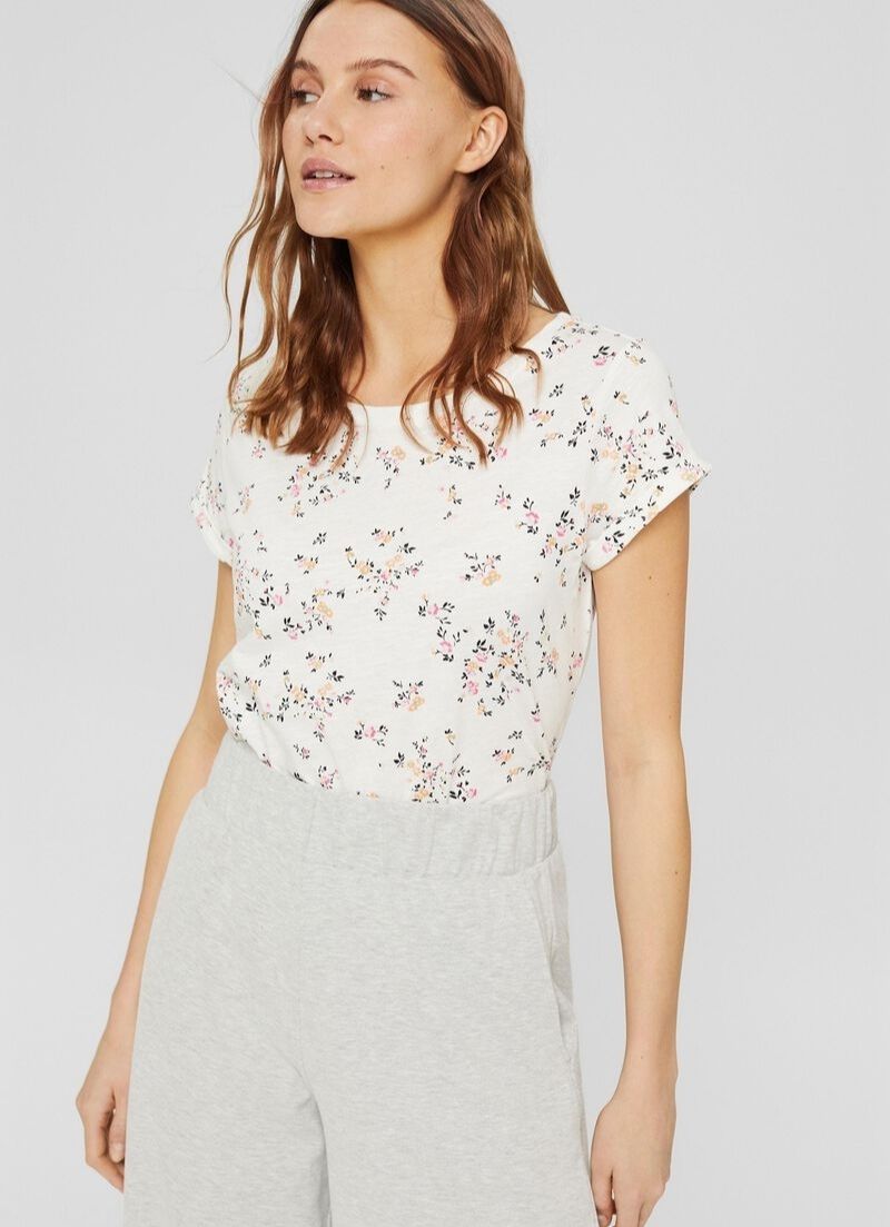 Crew Neck Printed Tee