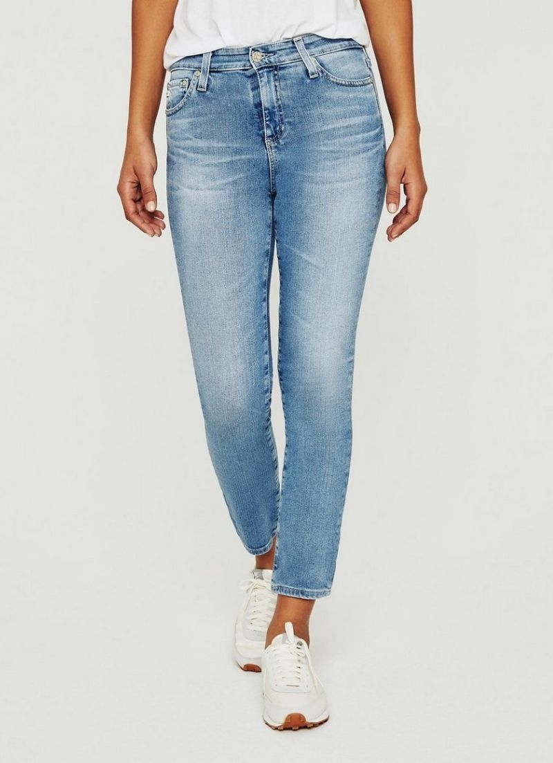 AG - Mari Crop High Rise Slim Straight Jean
