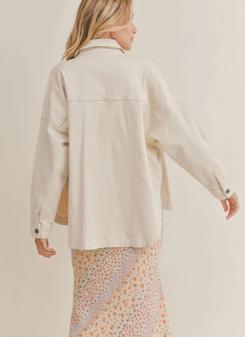 Chemise en jean surdimensionnée Sandcastle