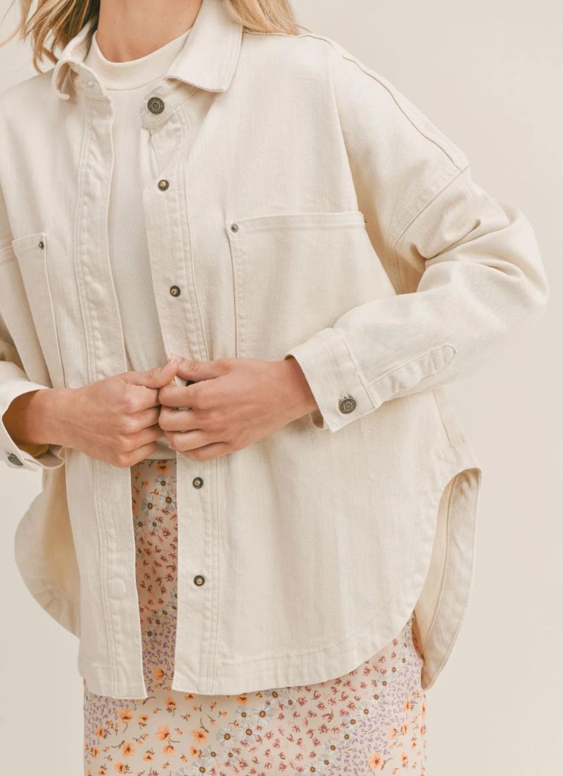 Chemise en jean surdimensionnée Sandcastle