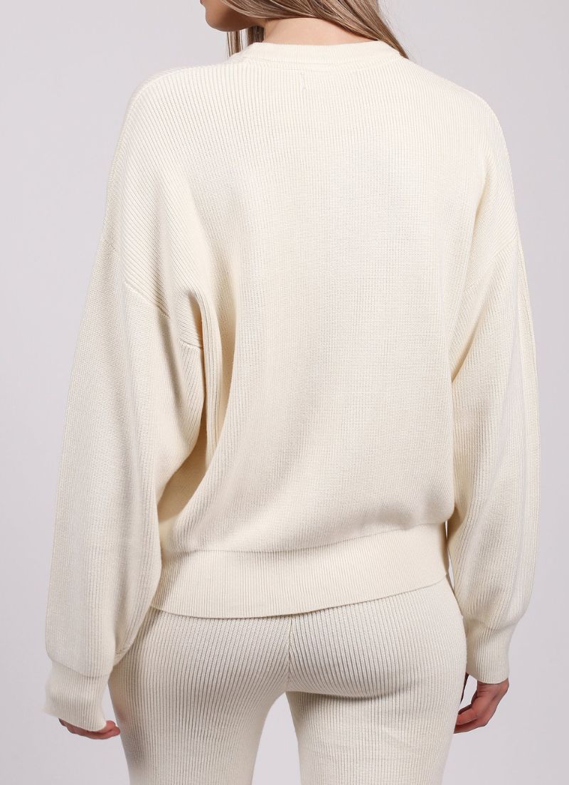 Ribbed Knit Crew