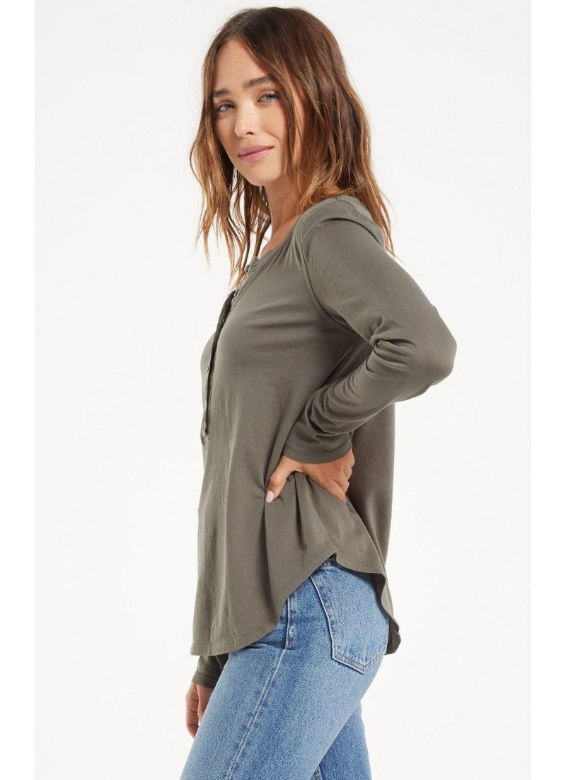 Z Supply - T-shirt à manches longues bio Andren