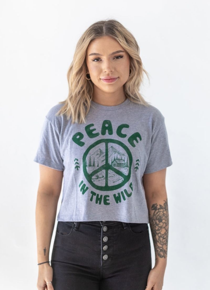 Peace In The Wild Crop Tee