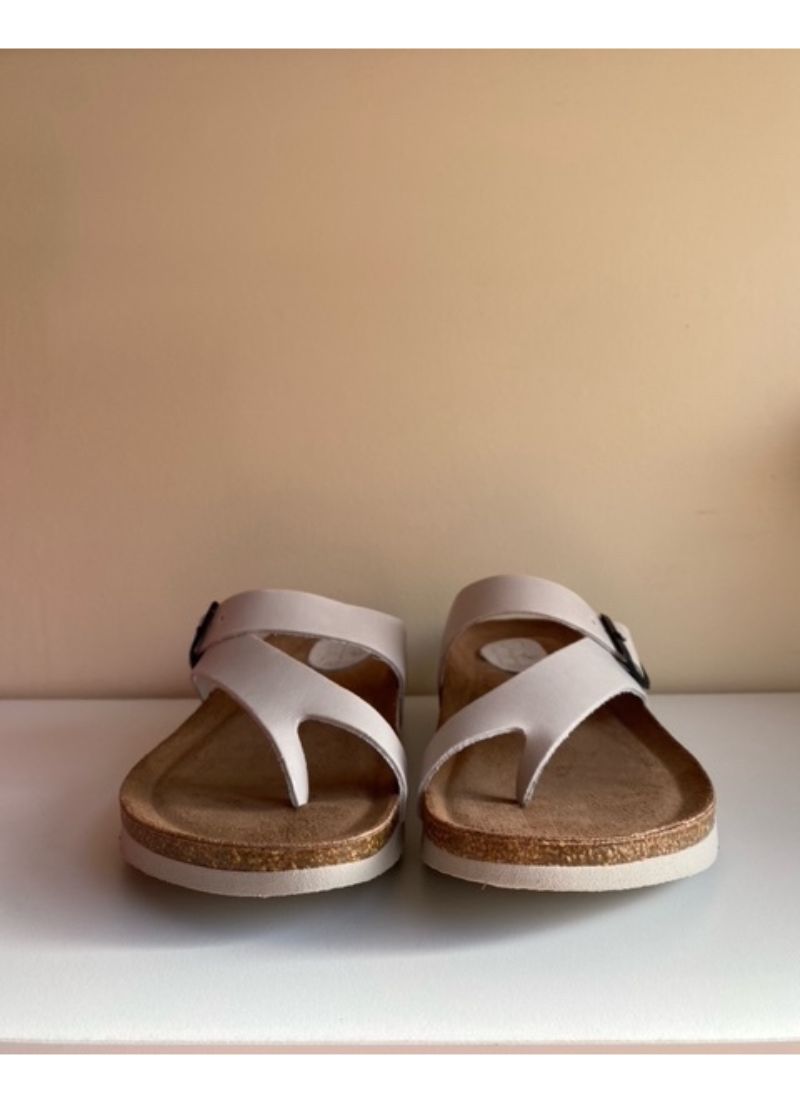 Leather Buckle Sandal