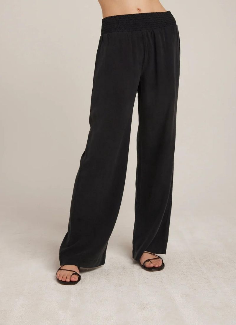 Pantalon large smocké