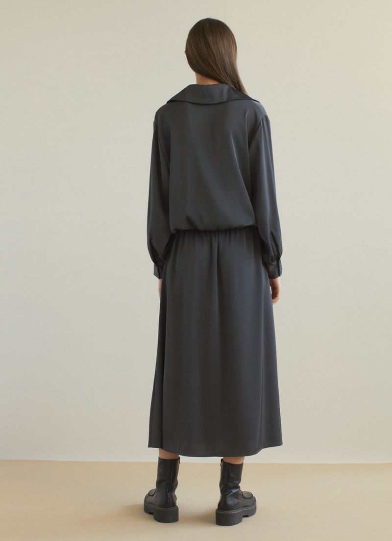 Satin Flowy Skirt