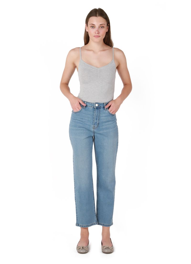 High Rise Relaxed Straight Jean