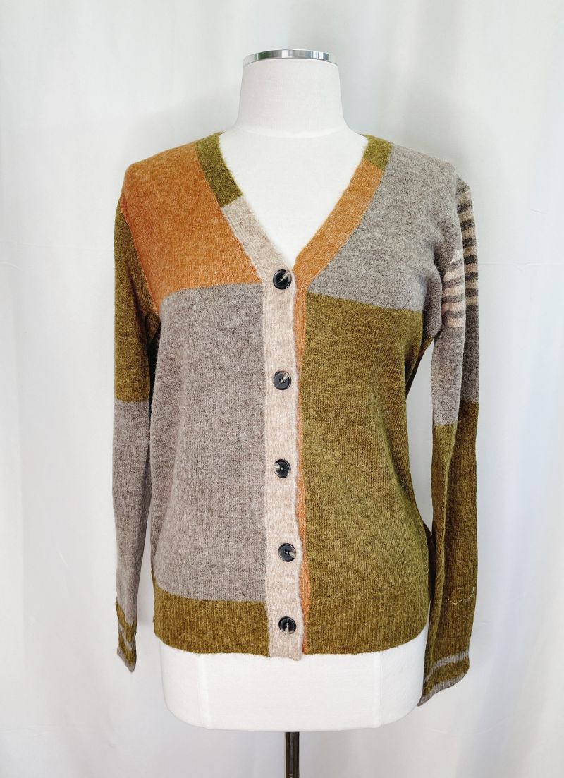 Colour Block Cardigan
