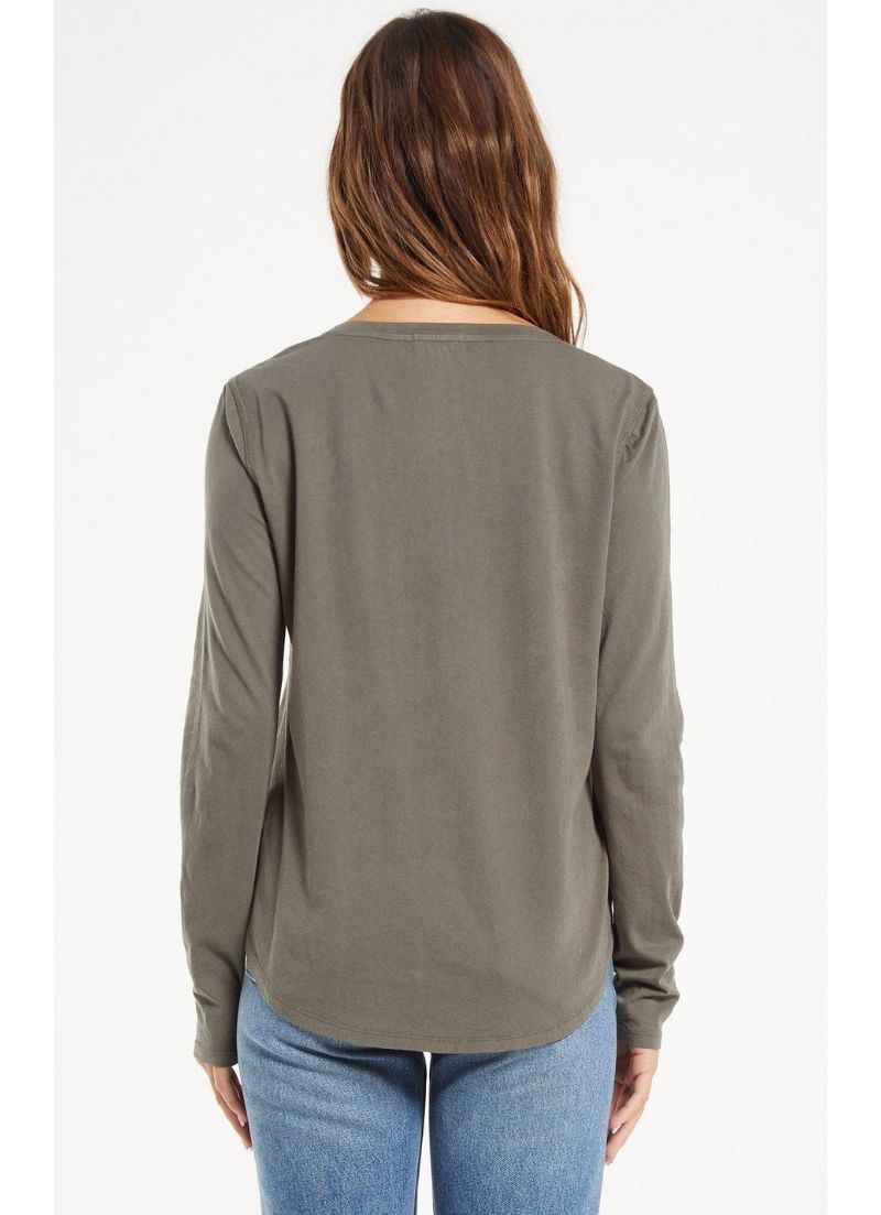 Z Supply - T-shirt à manches longues bio Andren