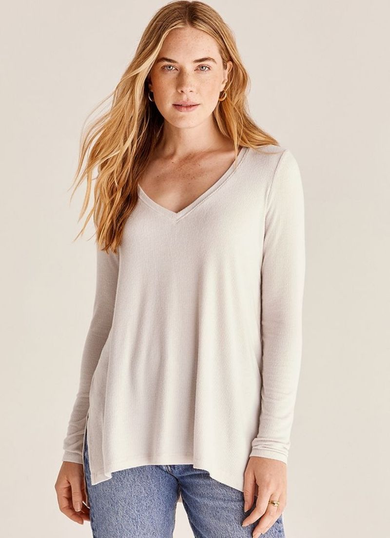 Mal Brushed Rib Long Sleeve Tee