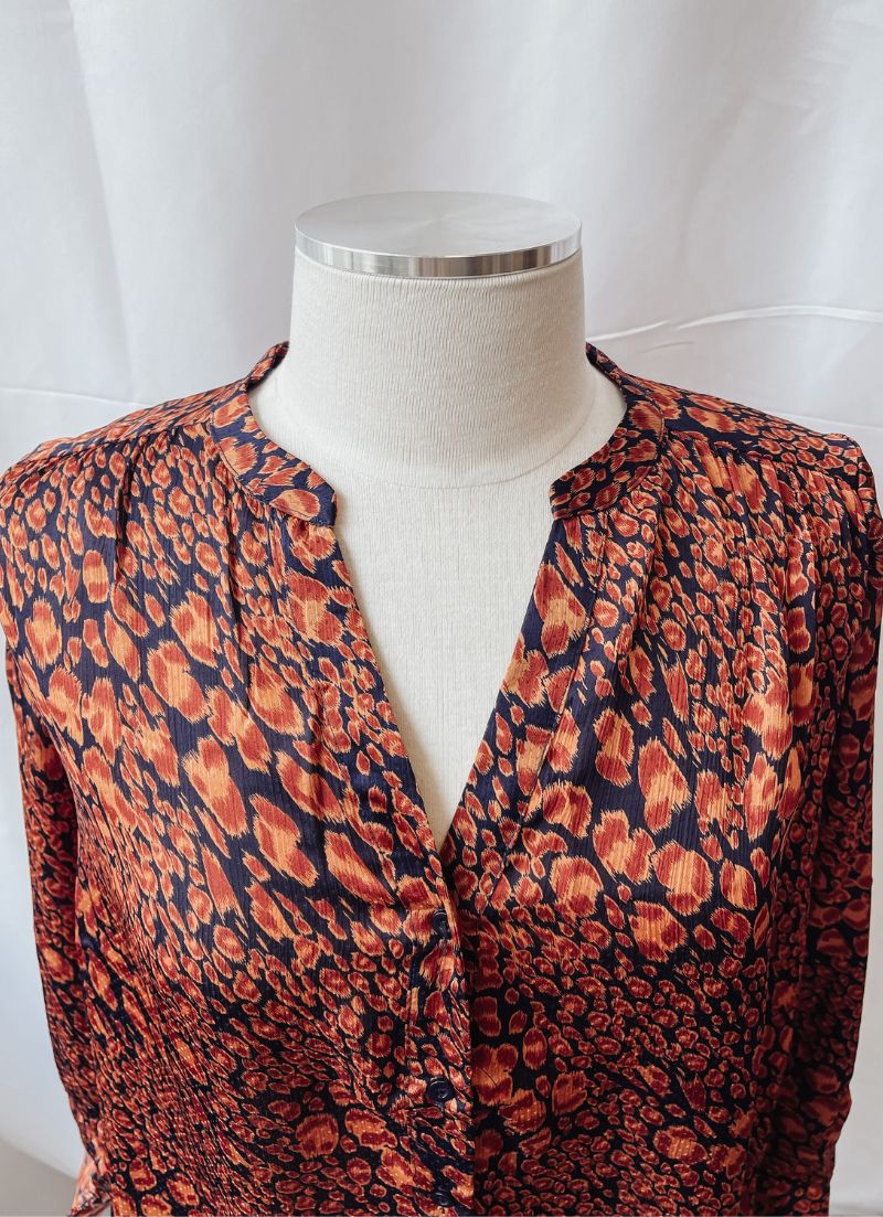 À bientôt - Chemisier brique