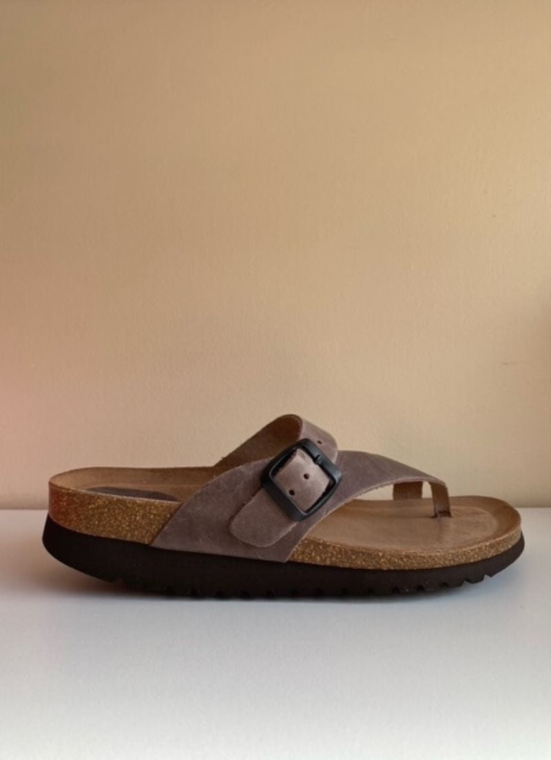 Leather Buckle Sandal