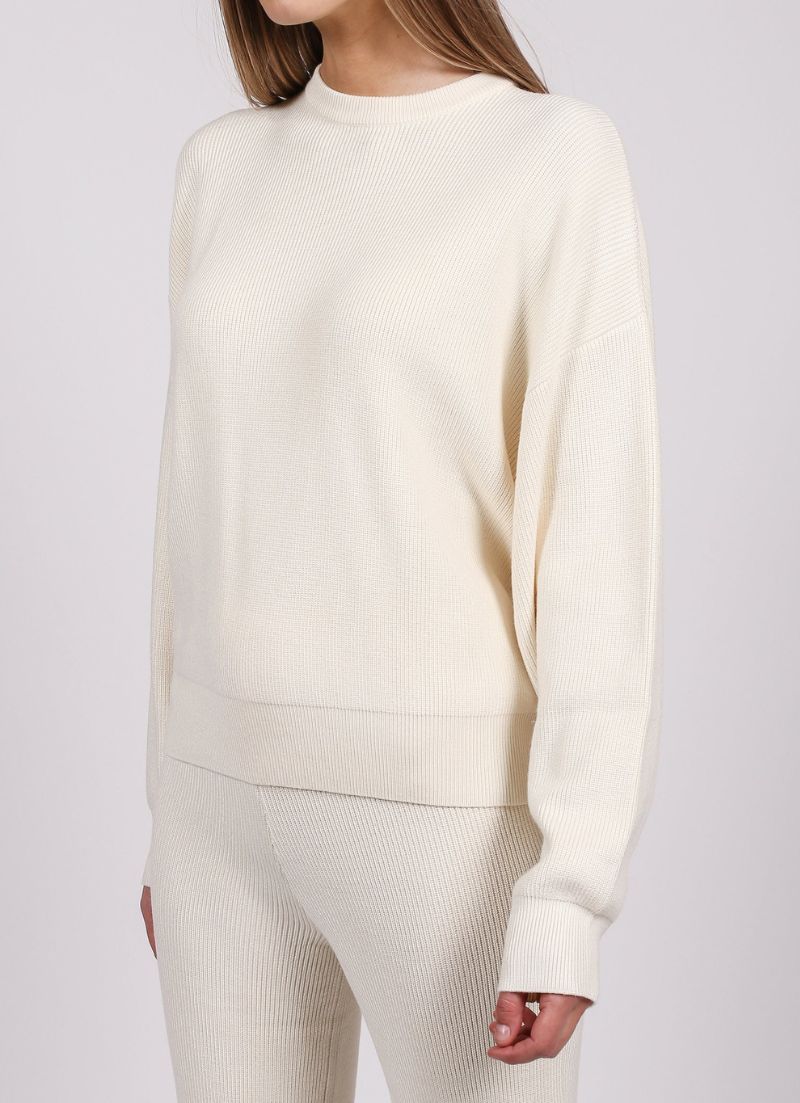 Ribbed Knit Crew