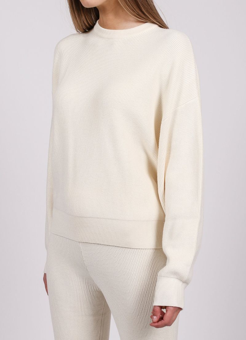 Brunette The Label - Ribbed Knit Crew