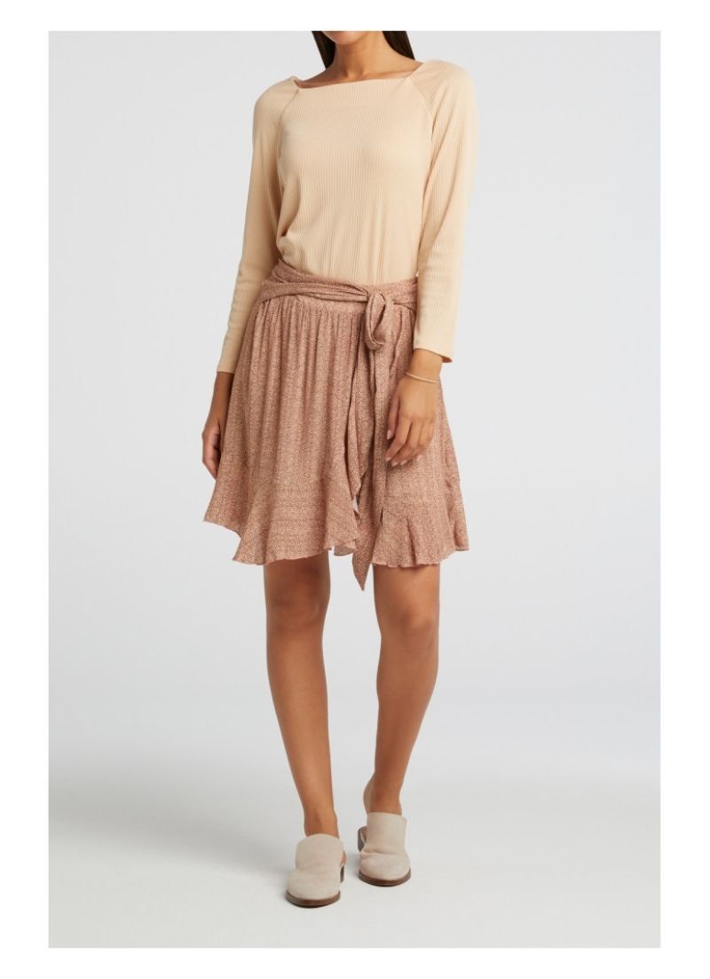 Printed Mini Skirt