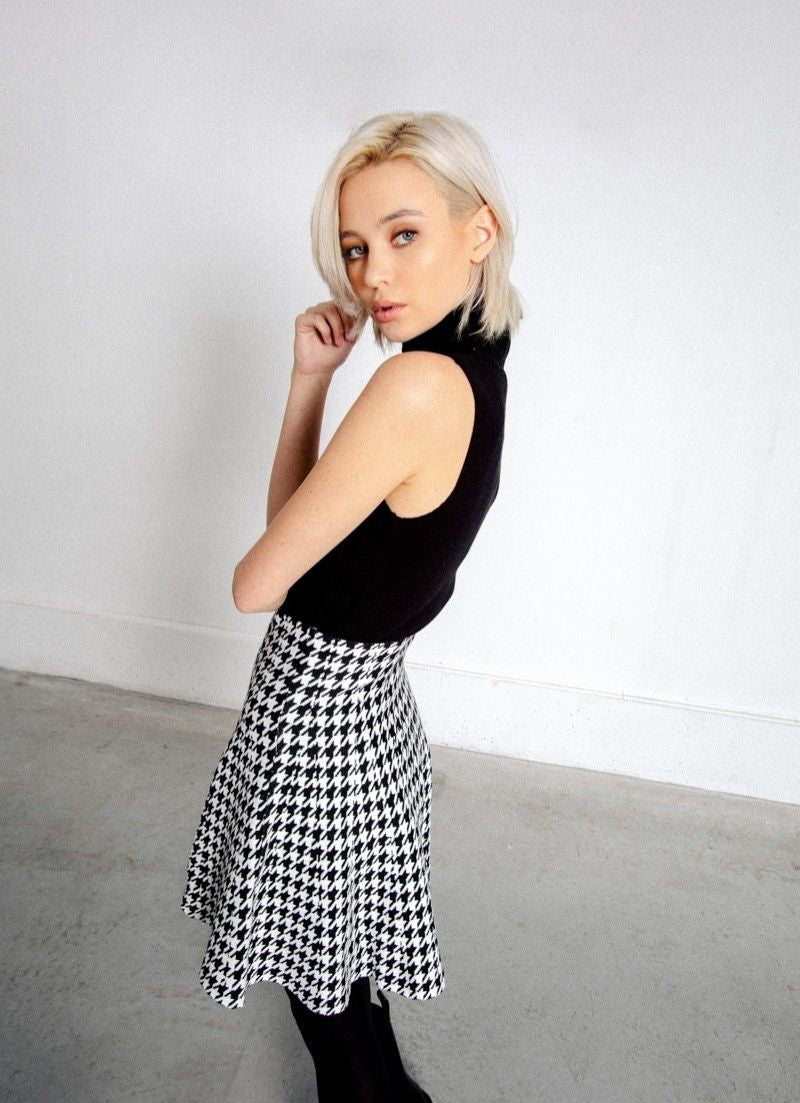 Sleeveless Roll Neck Top