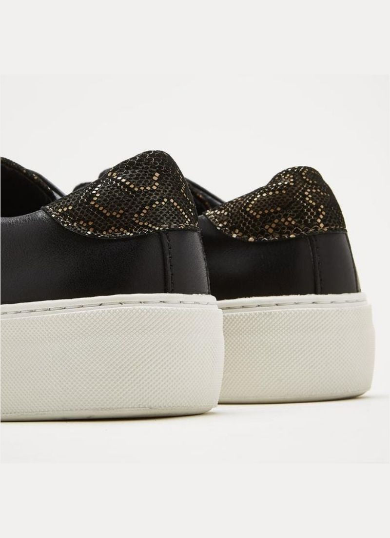 Sister X Soeur - Baskets Libby, Noir/Or
