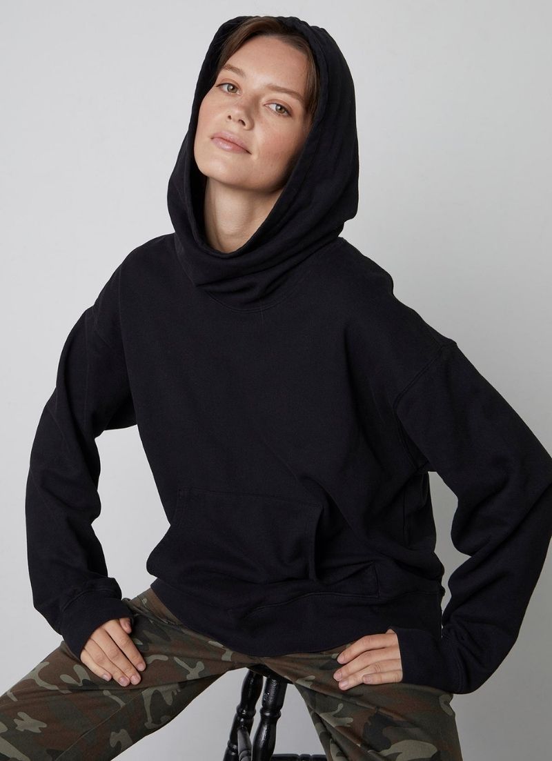 Velours - Sweat à capuche en polaire douce Ora