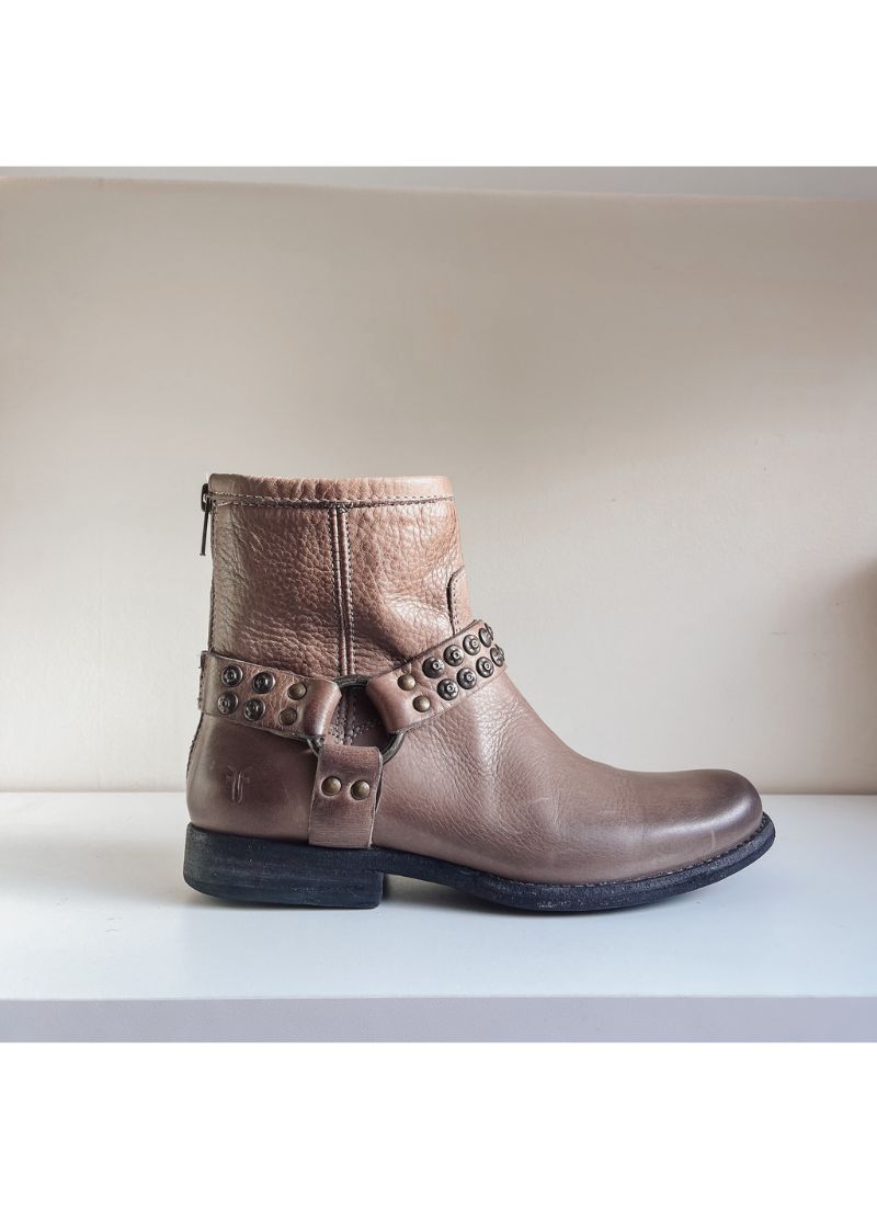 Phillip Studded Harness Boot