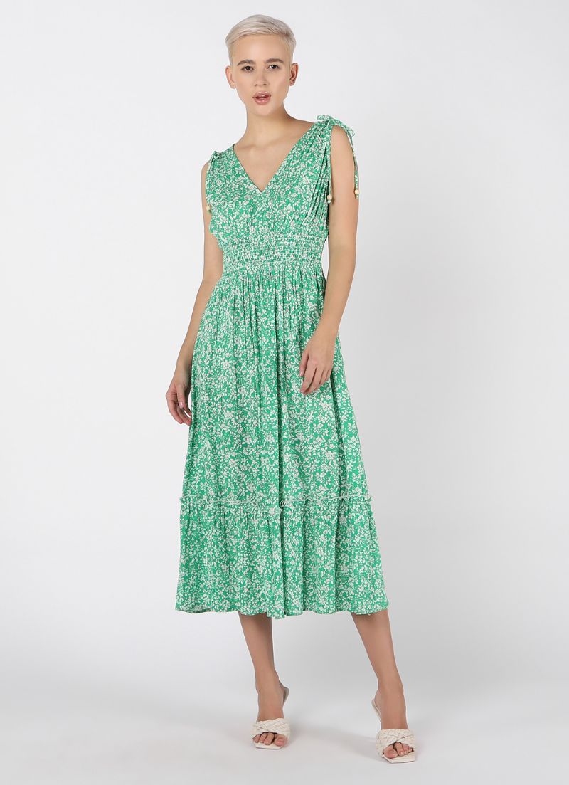 Floral Print Maxi Dress