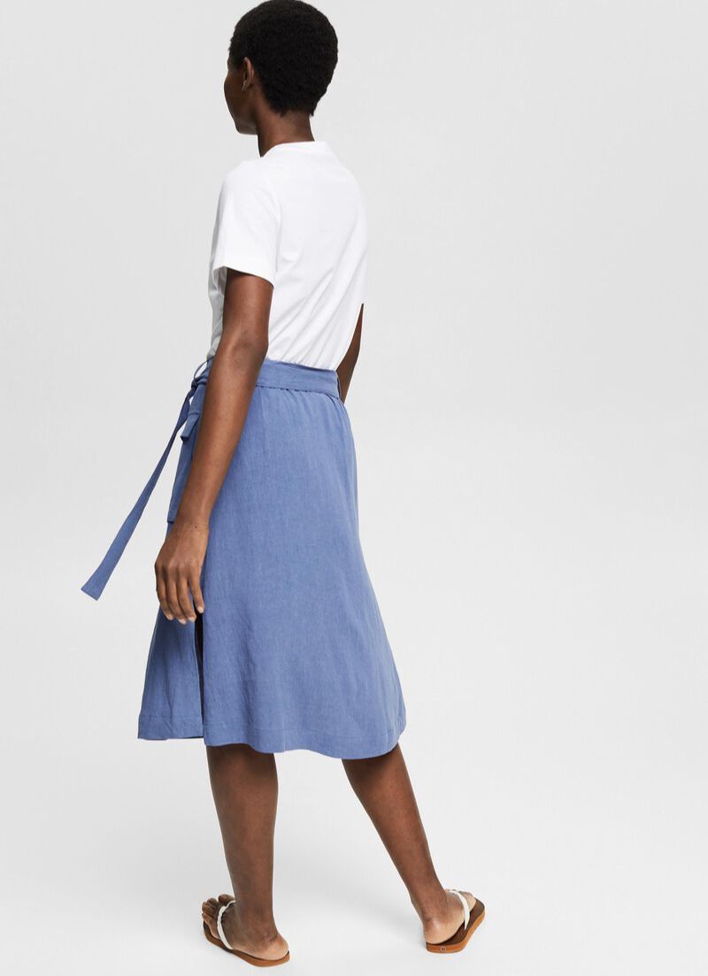 Linen Crepe Skirt